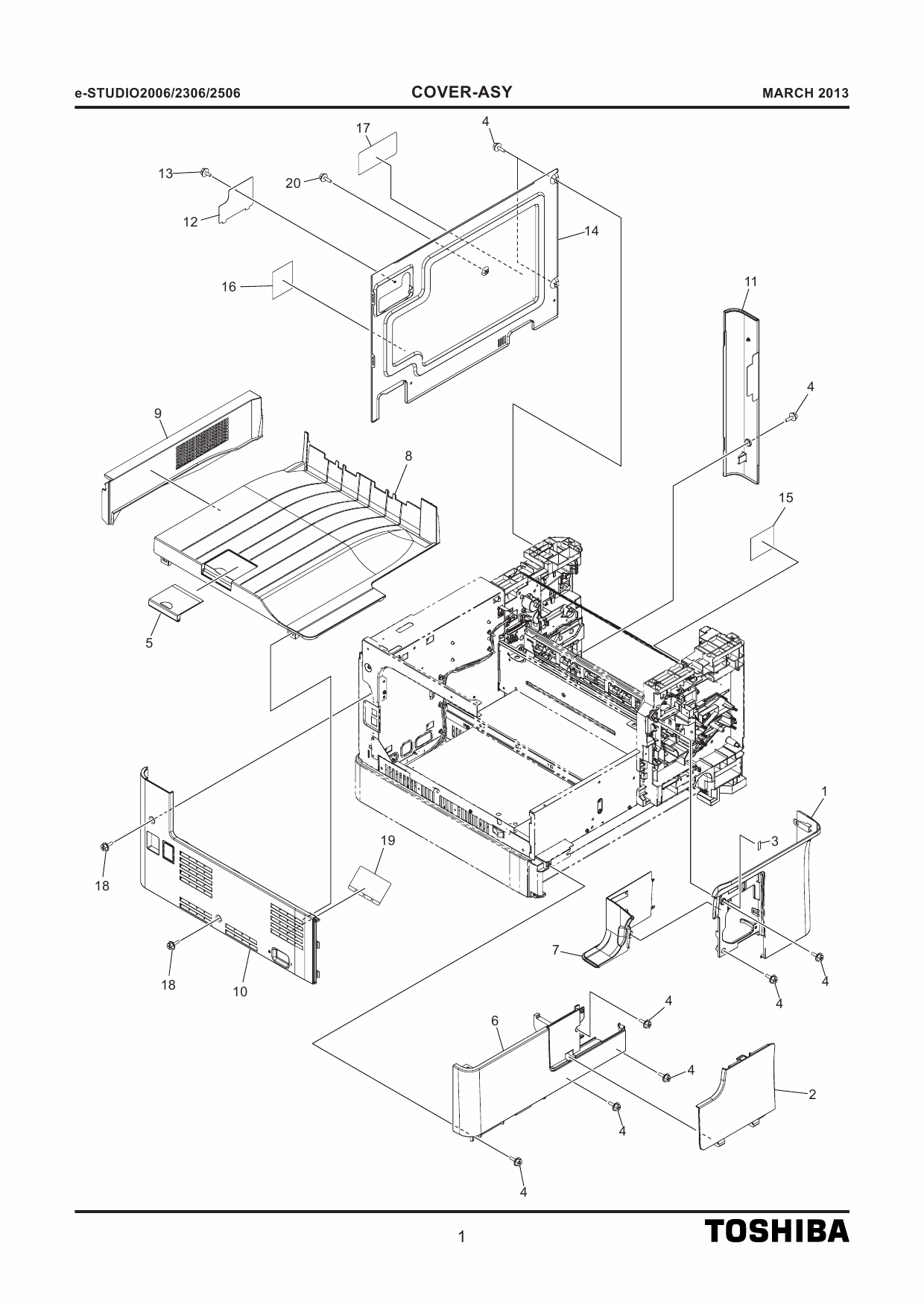 TOSHIBA e-STUDIO 2006 2306 2506 Parts List Manual-3